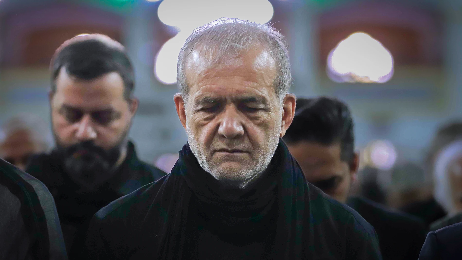 July 7, 2025, Tehran, Tehran, Iran, Islamic Republic of: Iranian President, Masoud Pezeshkian, participates in the Ashura noon prayer in Tabriz, Iran, on July 7, 2025Europa Press/Contacto/Iranian Presidency Office a07/07/2025 ONLY FOR USE IN SPAIN