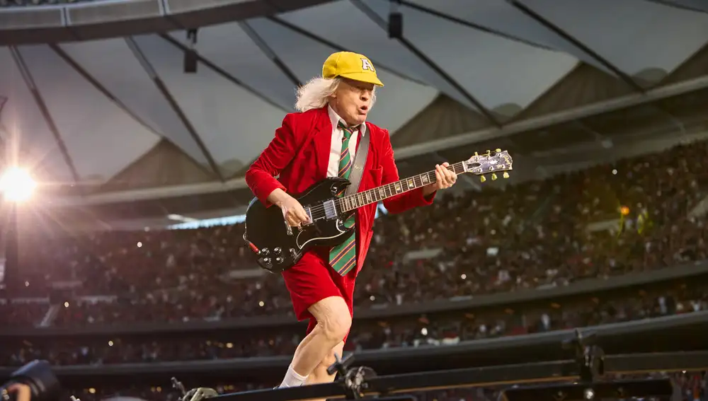 Angus Young, en el Metropolitano