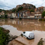 Súria durante las precipitaciones provocadas por el temporal en la provincia de Barcelona