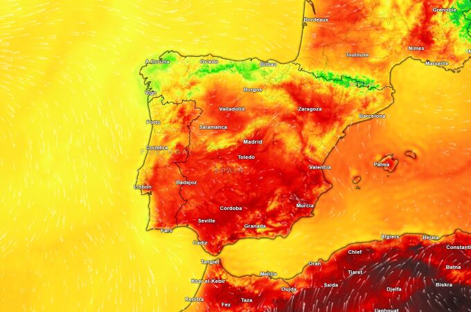 Predicción del tiempo domingo 13 de julio