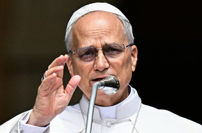 Pope Leo XIV leads Angelus prayer at Castel Gandolfo