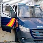 Una furgoneta de la Policía Nacional de Valladolid.