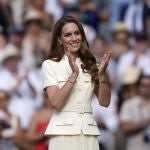 Kate Middleton en la final femenina de Wimbeldon 2025.