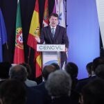 El presidente de Castilla y León, Alfonso Fernández Mañueco, durante la última reunión de trabajo con Portugal