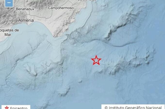 Terremoto de 5,5 registrado este lunes frente al Cabo de Palos sentido en la Región de Murcia