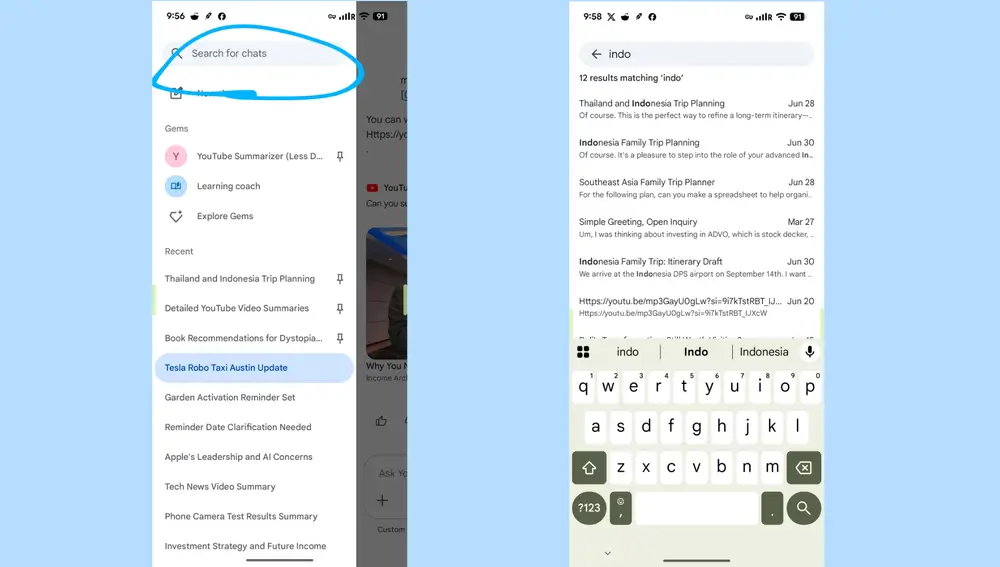 Así funciona la nueva barra de búsqueda de Gemini para Android
