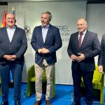 Tellado, Azón, Carnero y Borja Suárez, antes de comenzar la mesa redonda