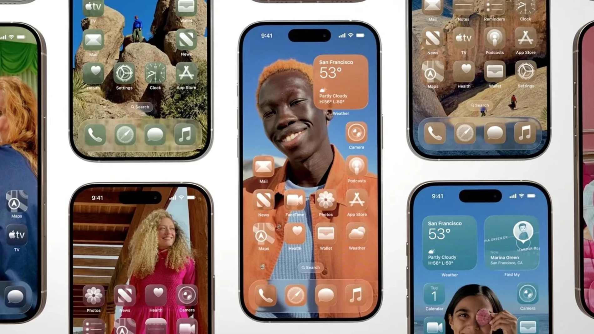 Imagen promocional de iOS 26