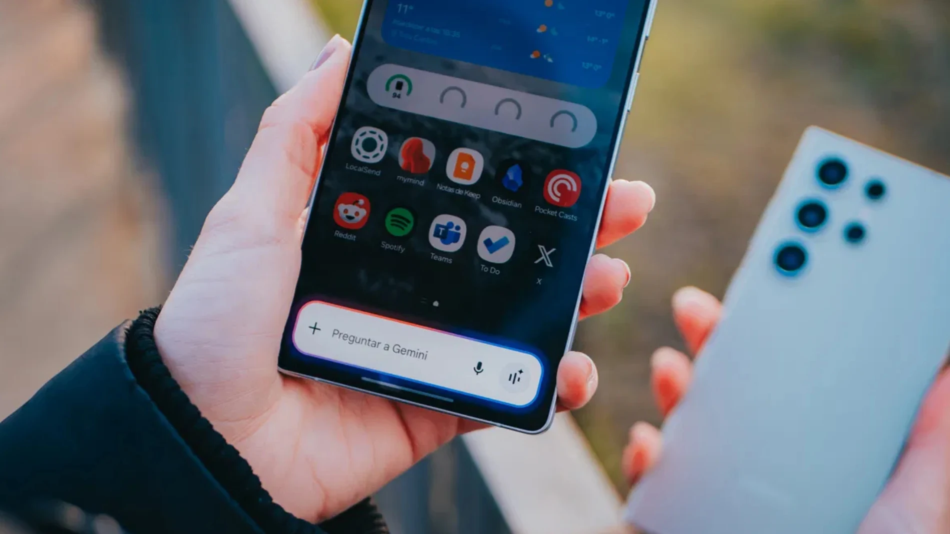 Gemini, la IA de Google, funcionando en un Samsung Galaxy S25 Ultra