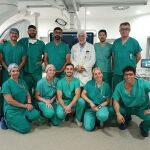 Equipo de cirugía y enfermería que participo en la intervención