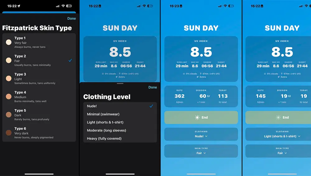 Los menús de Sun Day, la app de Jack Dorsey