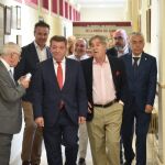 González Gago a su llegada al Curso "Prensa y Poder" en La Aguilera (Burgos)