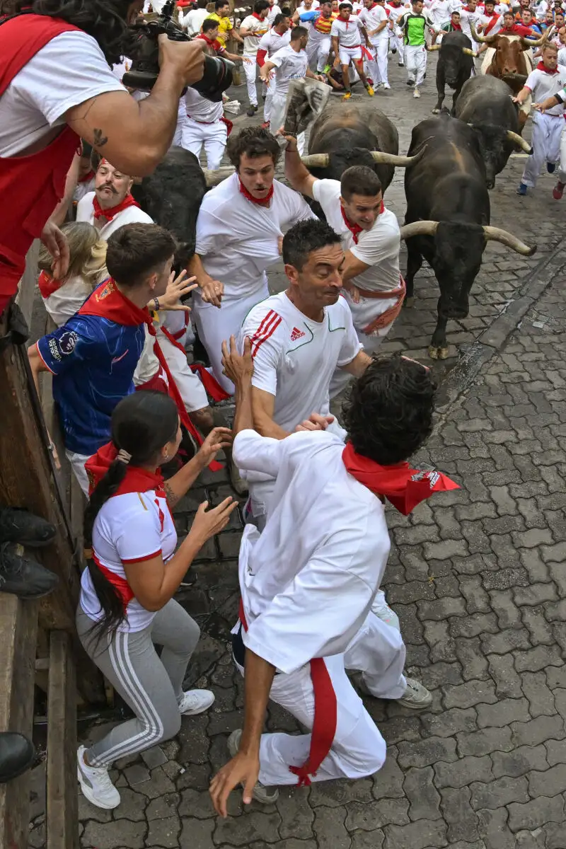 Los Miura cumplen la tradición y ponen el broche a los encierros de los Sanfermines 2025