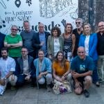 Los chefs durante la iniciativa. 