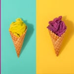 Ilustración de helados con colorantes