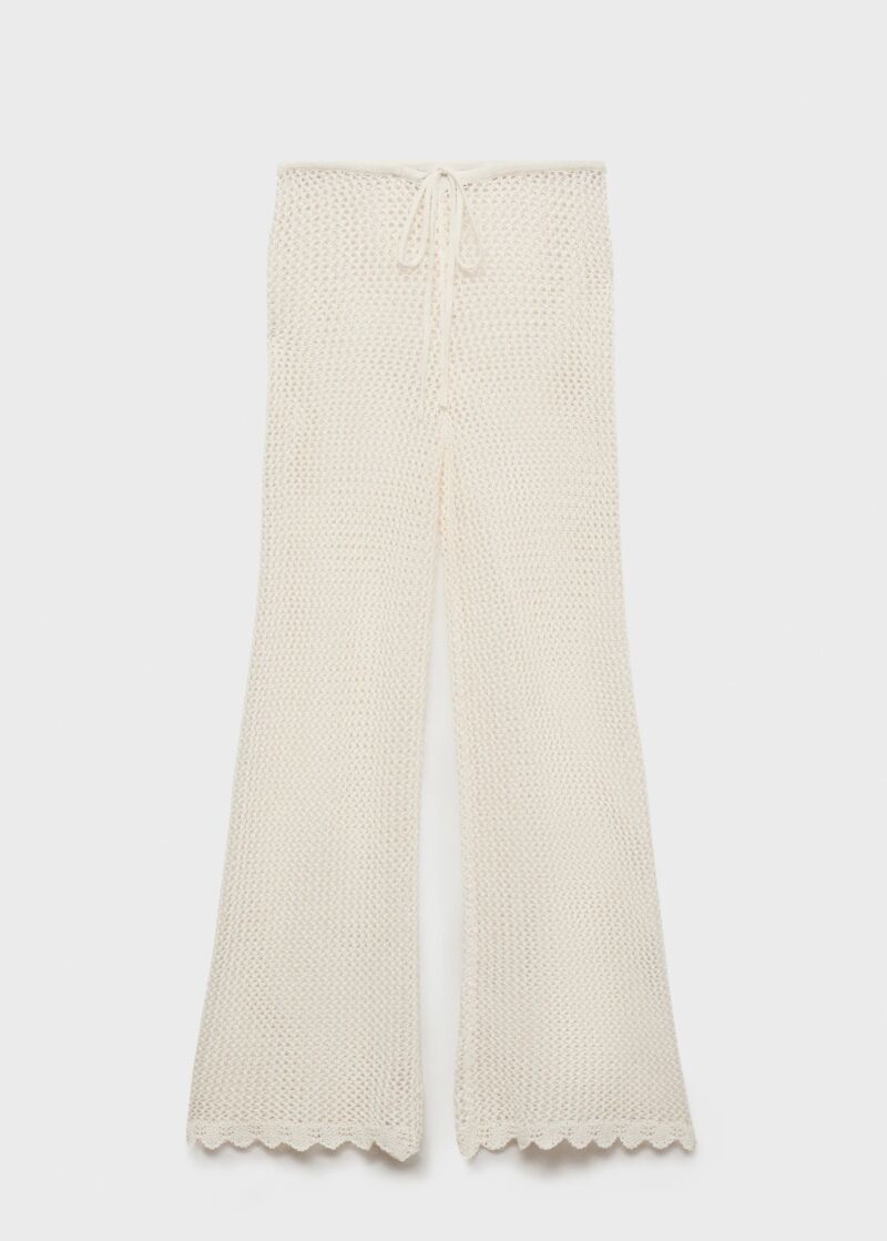 Pantalones de crochet.