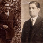 Fermín Roldán García, inspector municipal de impuestos, de 41 años (i), y Francisco Ruiz Guiraum, maestro nacional y telegrafista de 58 años