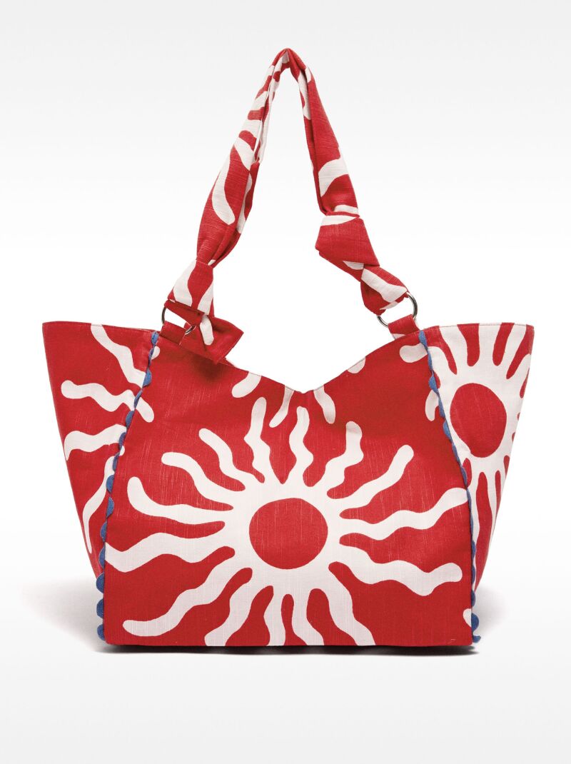 Bolso estampado.