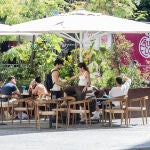 Terrazas de bares durante el verano en Madrid