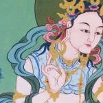 Una representación de la diosa Yeshe Tsogyal, la mujer más alta en el linaje Nyingma Vajrayana