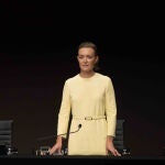 Marta Ortega con vestido amarillo.