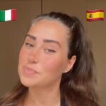 Simona durante su vídeo comparativo