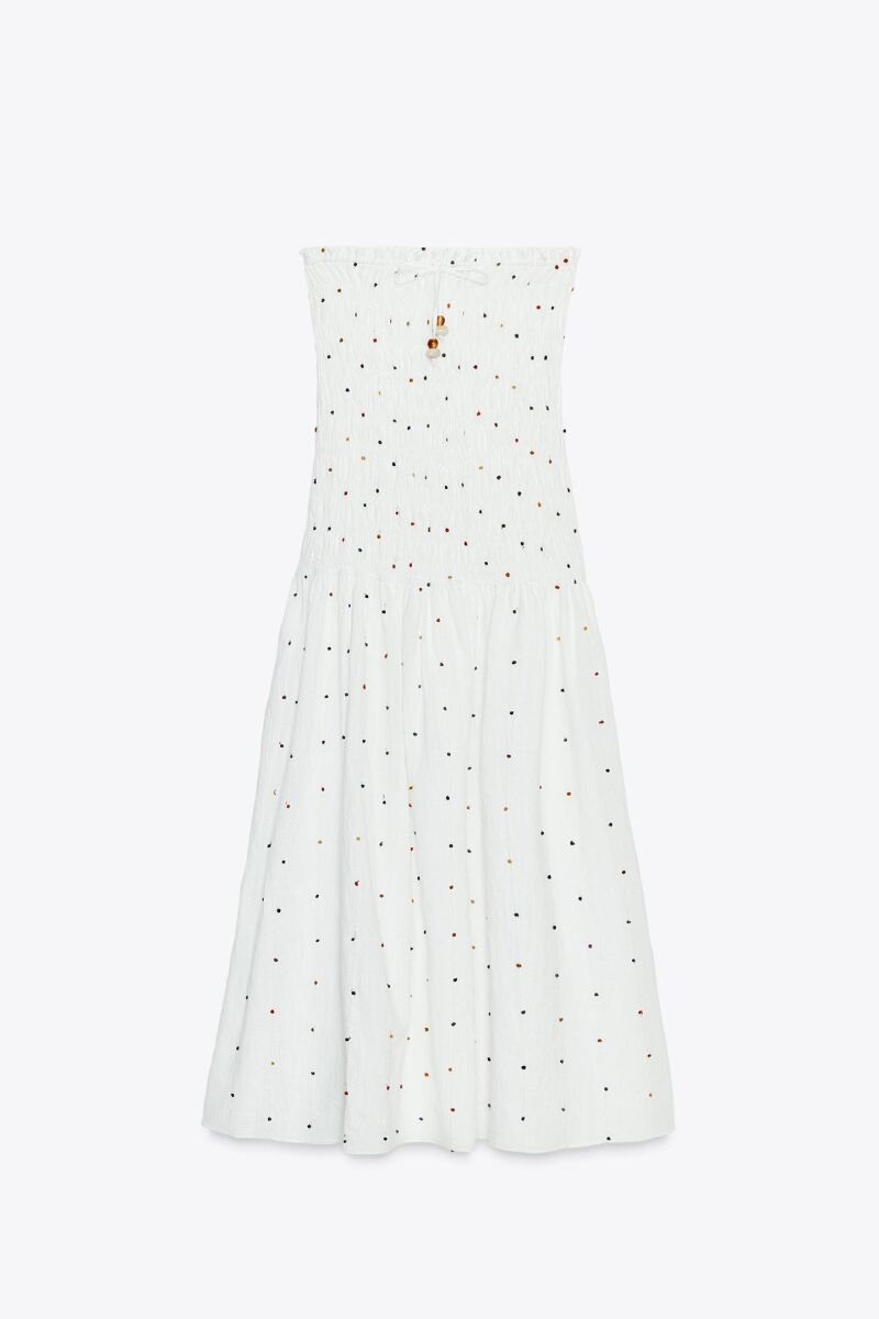 Vestido nido de abeja.