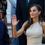 La reina Letizia recibe a una representación de 'Artículo 14'