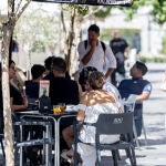 Terrazas de bares durante el verano en Madrid
