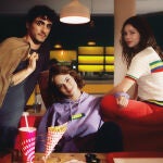 Los actores Pablo Álvarez, Alícia Falcó y Georgina Amorós