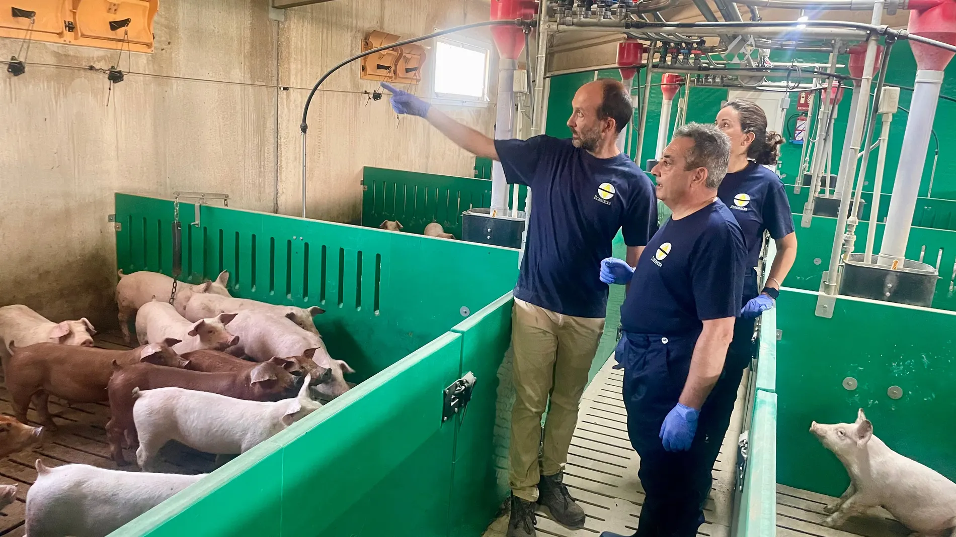 Rafael Sáez visita la granja experimental de Proinserga en Fuentepelayo