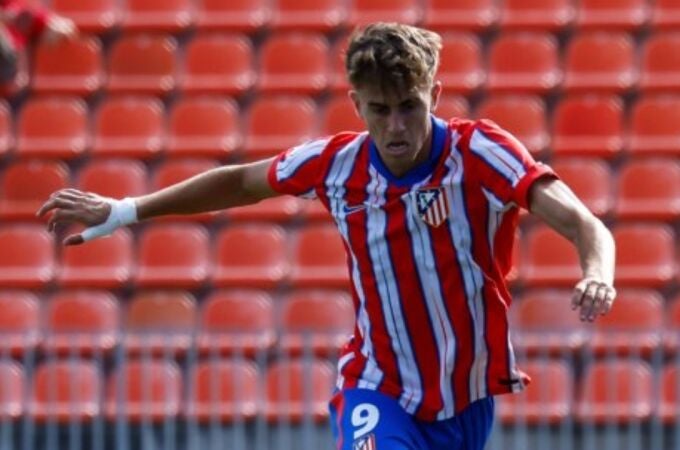 Adrián Niño con el Atlético de Madrid