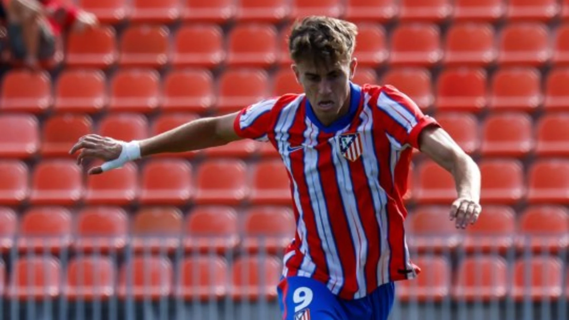 Adrián Niño con el Atlético de Madrid