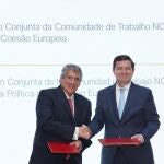 El presidente de la Junta, Alfonso Fernández Mañueco, preside la V Sesión Plenaria de la Comunidad de Trabajo Castilla y León-Norte de Portugal junto al presidente de la CCRD Norte Antonio Cunha