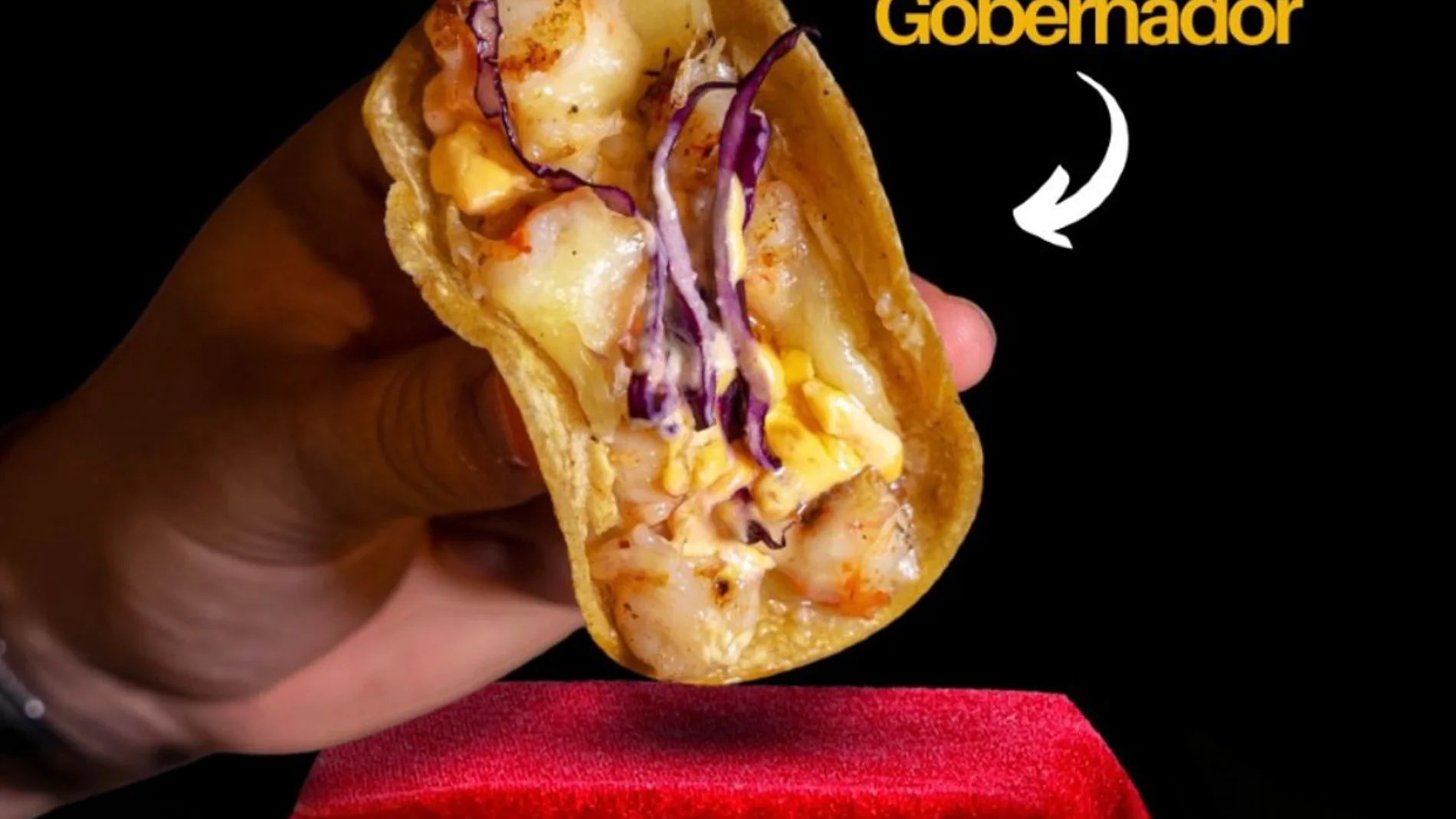 Taco Gobernador del restaurante Princesa Maya.