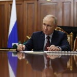 Russian President Putin meets Russian Academy of Sciences president in Moscow