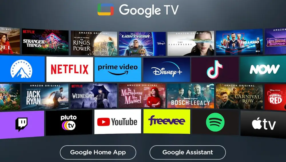Este televisor lleva Google TV, así que ofrece acceso a cualquier plataforma de streaming