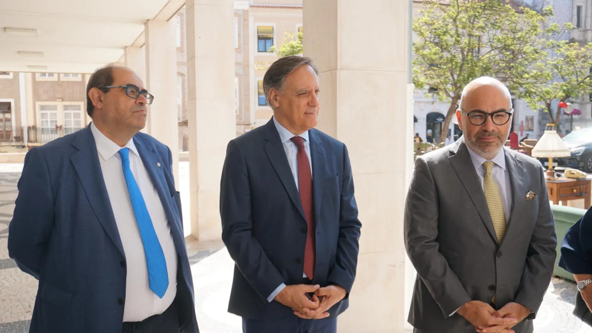 García Carbayo durante su participación en el encuentro celebrado en Aveiro
