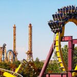 Una atracción del Parque Warner en Madrid