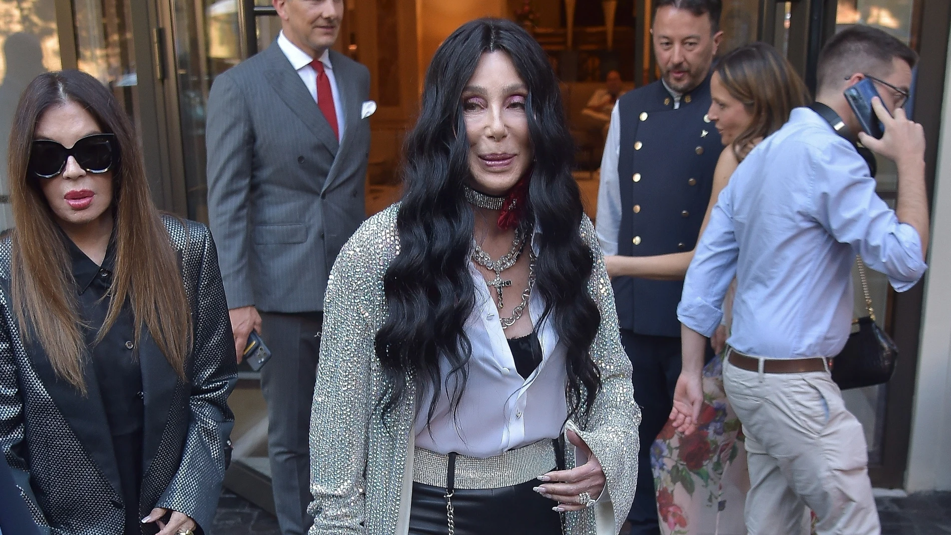 El look de Cher en Roma.