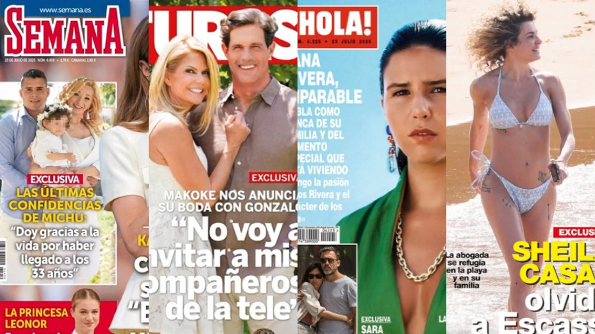 Portadas de las revistas del corazón del 16 de julio de 2025