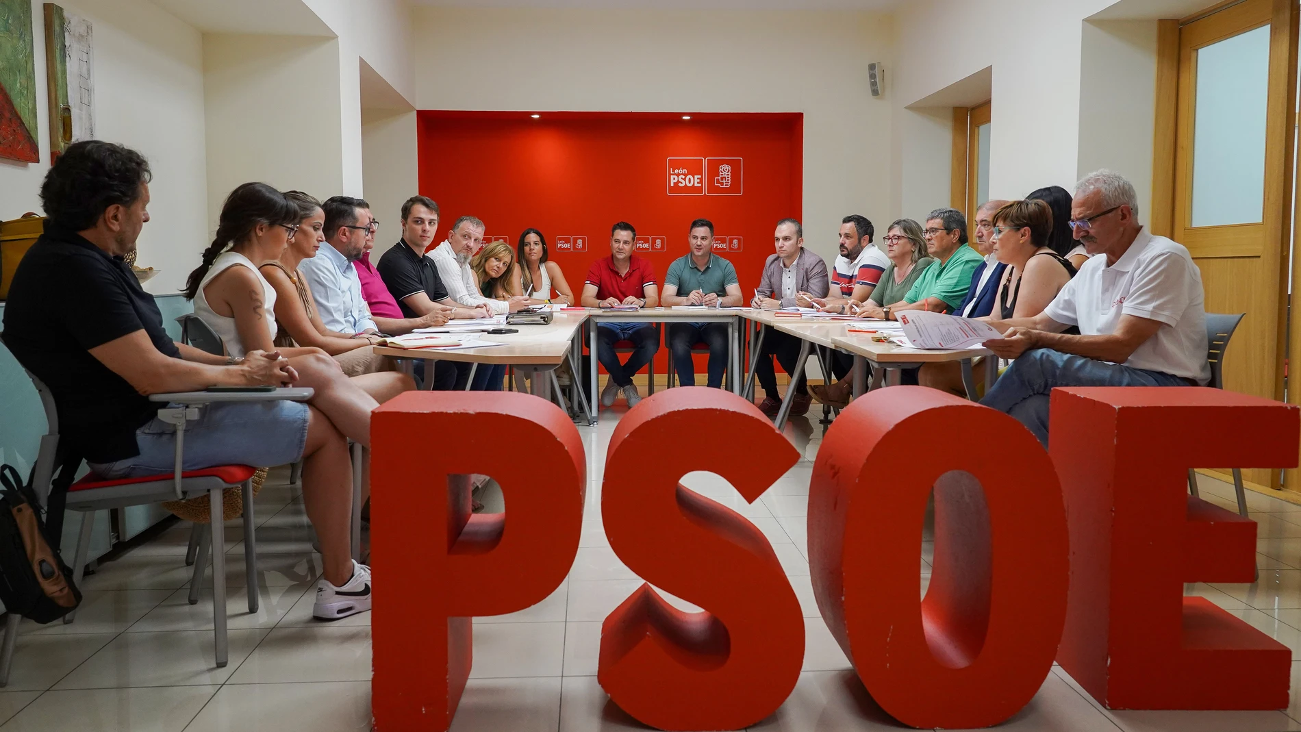 Reunión de trabajo del PSOE en León