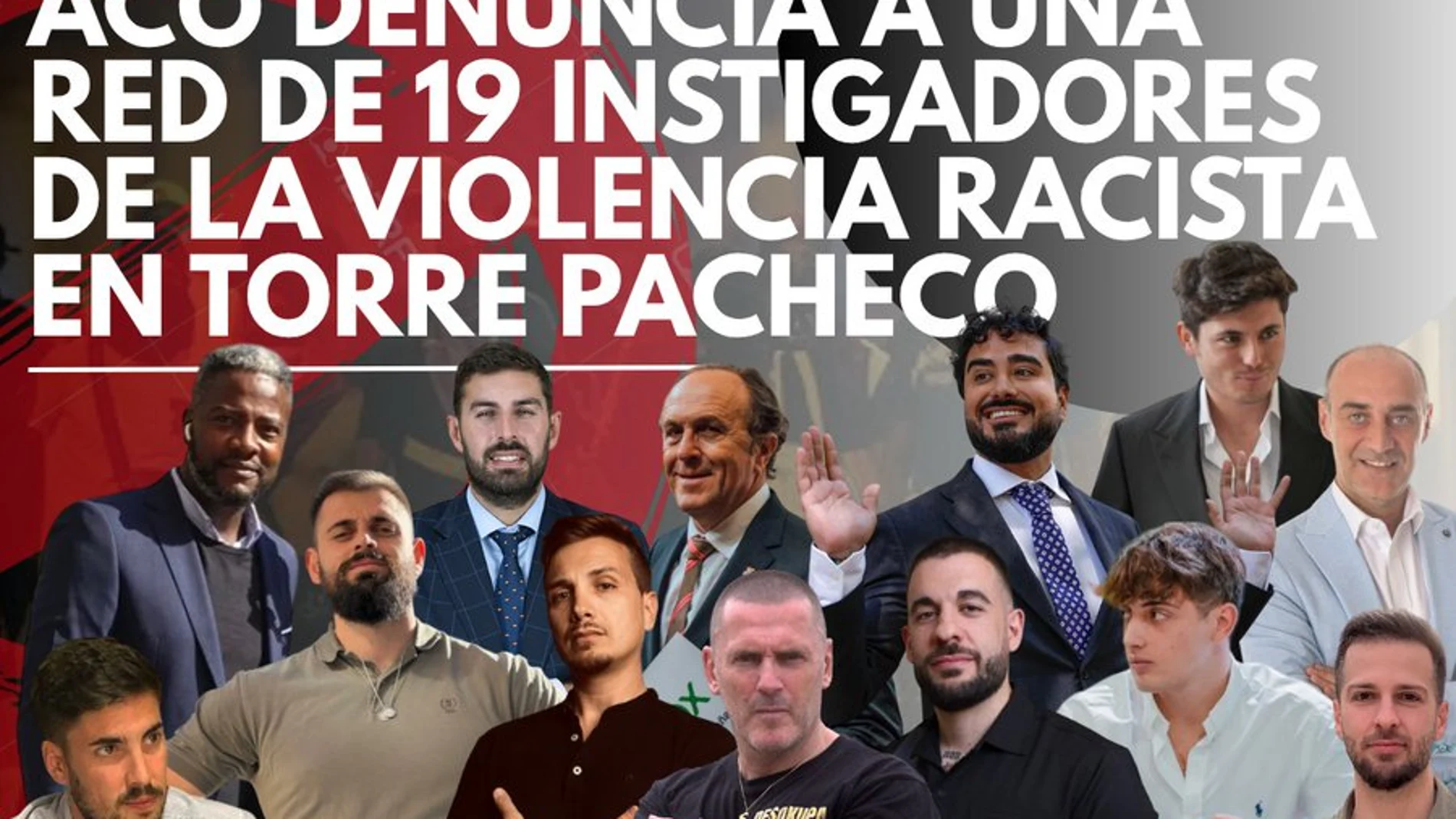 Acción Contra el Odio denuncia ante la Audiencia Nacional a una red de 19 "instigadores de la violencia racista" en Torre Pacheco.