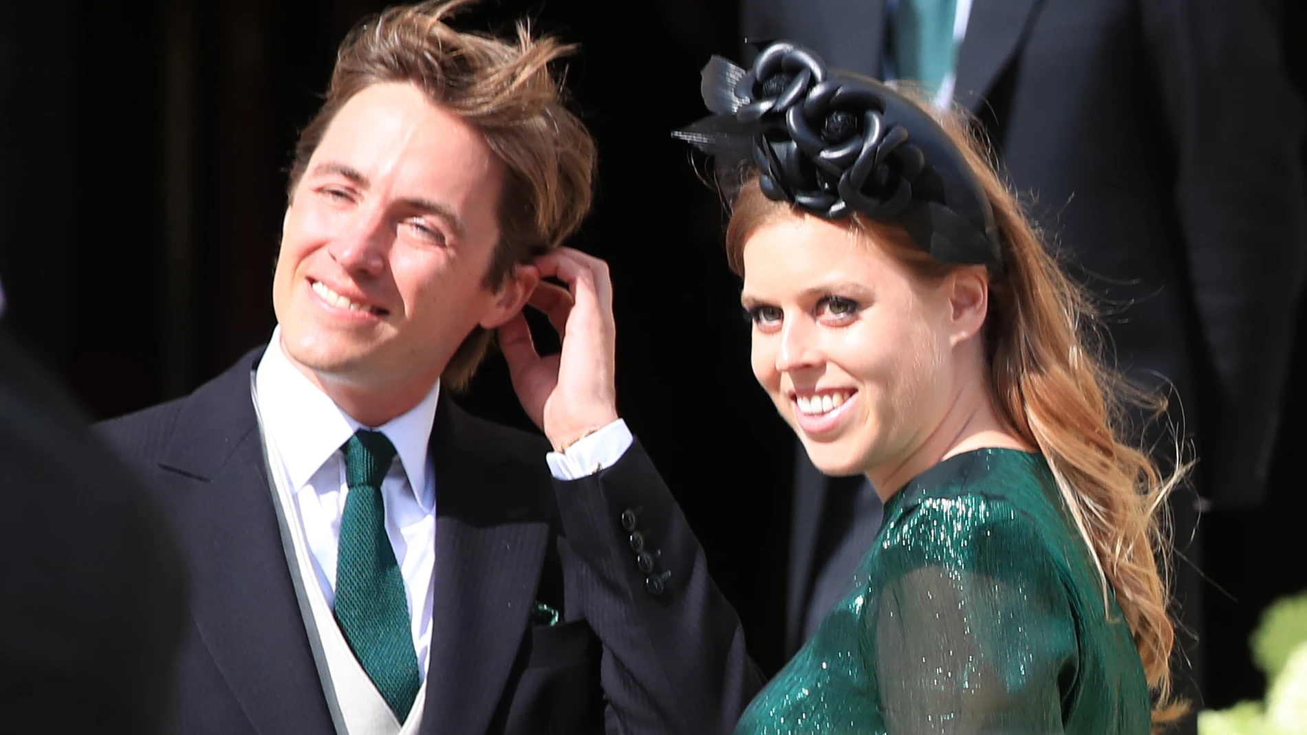 Beatriz de York con su marido.
