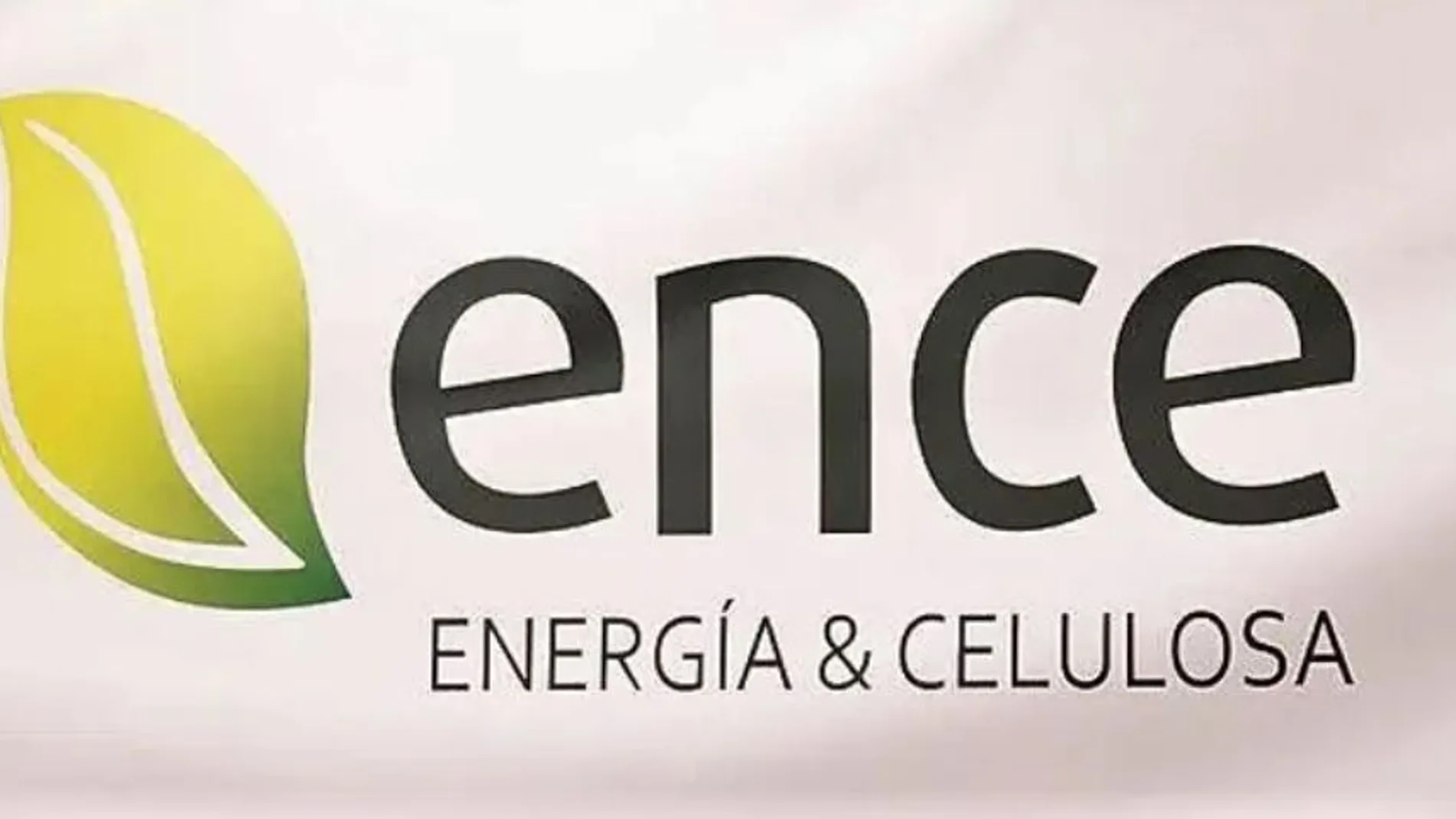 Panel con el logo de Ence