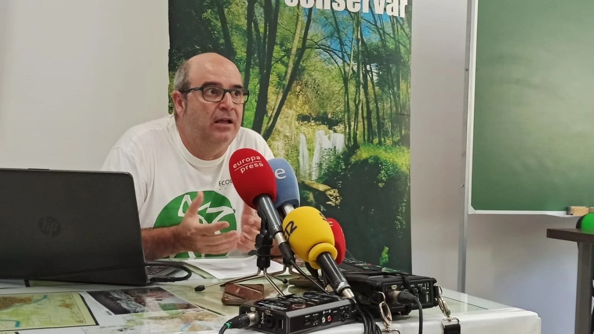 Isidoro Albarreal en su rueda de prensa de balance del juicio por la adjudicación de la mina de Aznalcóllar