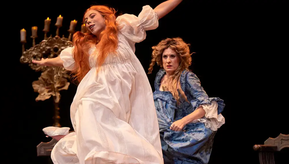 Imagen de 'Lo que son mujeres', la pieza de Rojas Zorrilla que la compañía presentó el primer fin de semana del Festival de Almagro