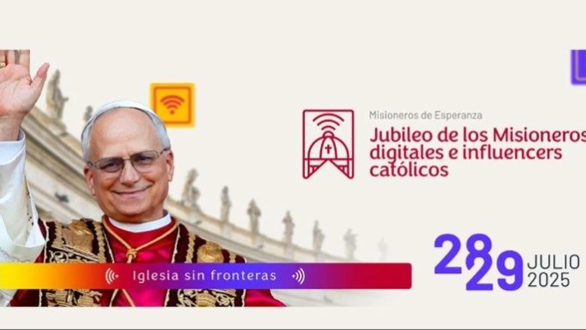 Jubileo de los Misioneros digitales e influencers católicos. REMITIDA / HANDOUT por VATICAN NEWS Fotografía remitida a medios de comunicación exclusivamente para ilustrar la noticia a la que hace referencia la imagen, y citando la procedencia de la imagen en la firma 16/07/2025