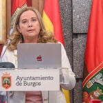 Cristina Ayala durante su intervención en el Pleno