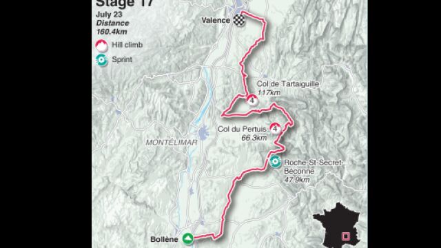 Etapa 17 del Tour de Francia 2025, en directo hoy: Bollène - Valence, en vivo online